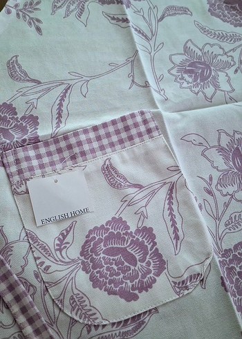 English Home Mor Desenli Mutfak Önlüğü ve Eldiven Takım - Görsel 3