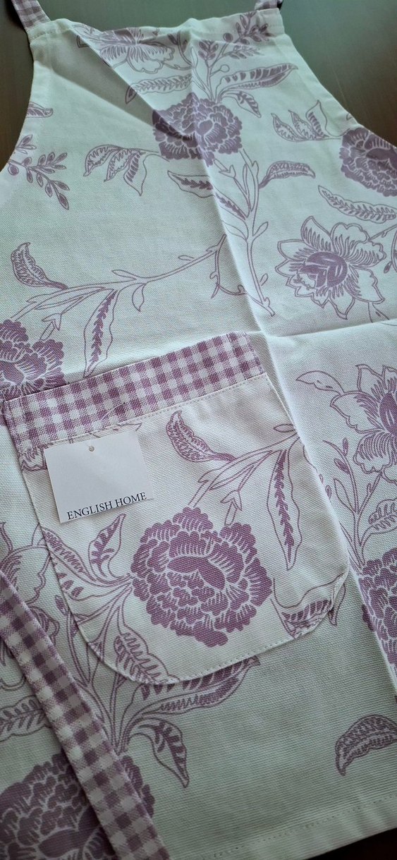 English Home Mor Desenli Mutfak Önlüğü ve Eldiven Takım - Görsel 3