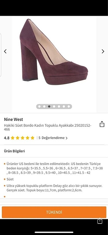 Nine West Yüksek topuklu ayakkabı