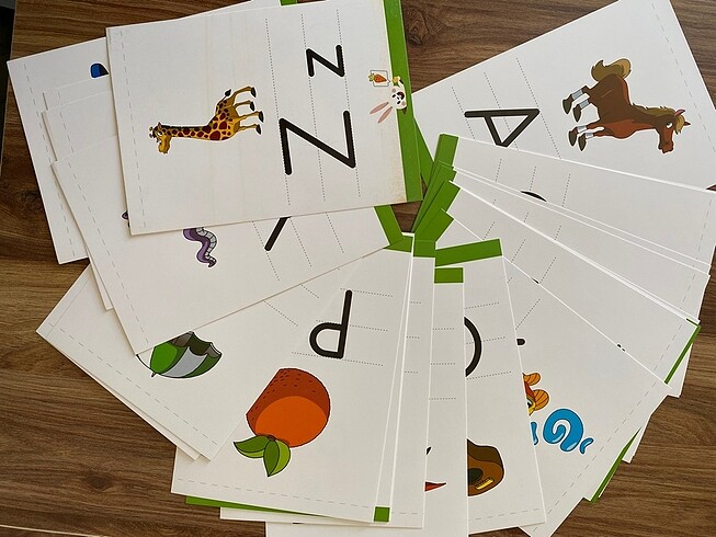 Harf Sayı Kartları - Görsel 9