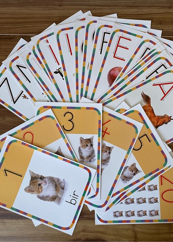 Harf Sayı Kartları - Görsel 5