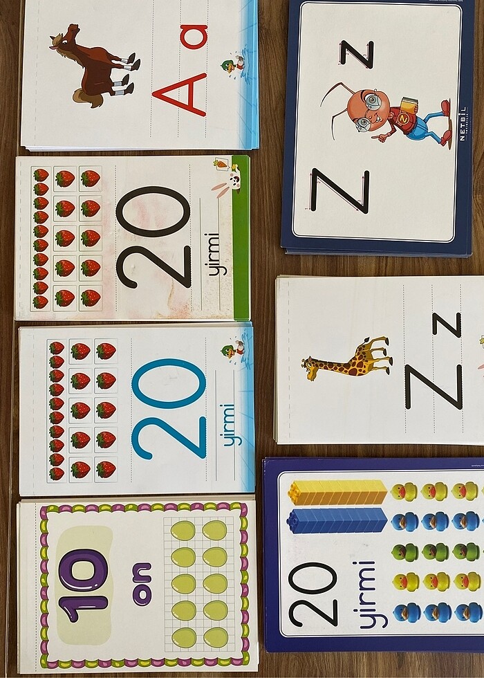 Harf Sayı Kartları - Görsel 2