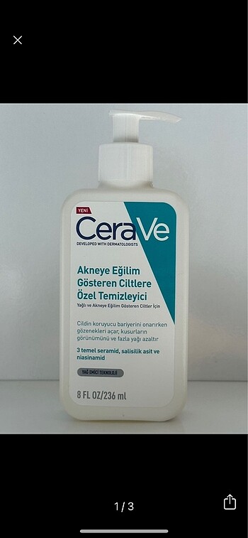 Cerave Yüz Temizleme Jeli