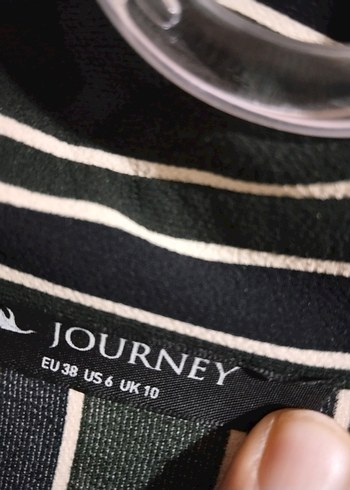 Siyah Çizgili Piliseli Midi Elbise - Görsel 4