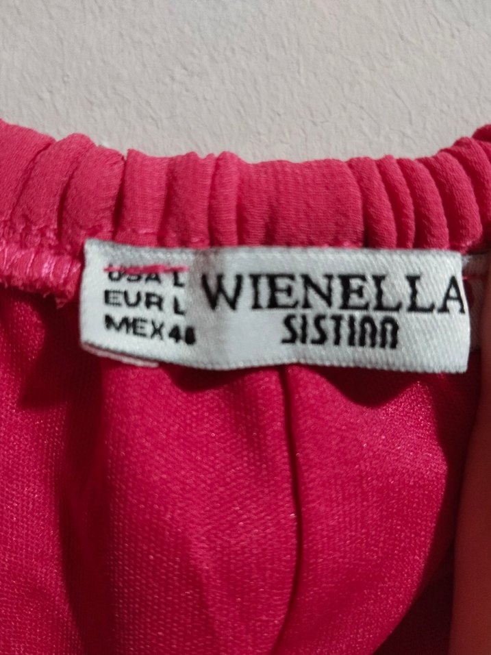 Pembe Midi Straplez Fırfırlı Elbise - Görsel 4