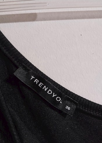 Siyah Asimetrik Kesim Midi Elbise - Görsel 5