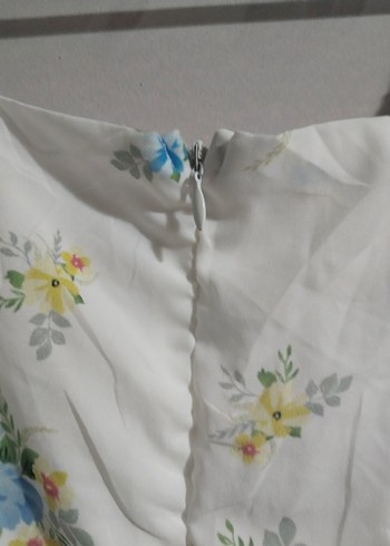 Pamuklu Bohem Çiçekli Uzun Elbise - Görsel 5