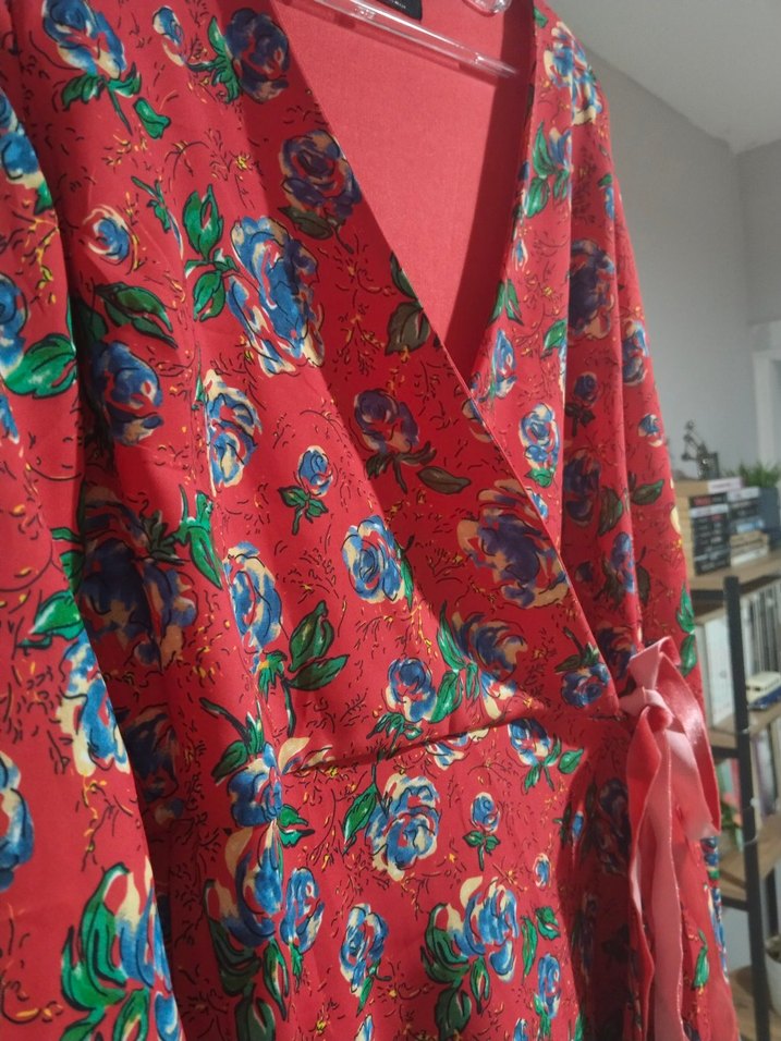 Renkli Desenli Bohem Midi Kadın Elbise - Görsel 3