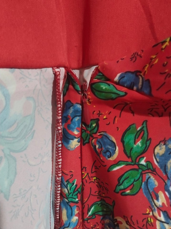 Renkli Desenli Bohem Midi Kadın Elbise - Görsel 5