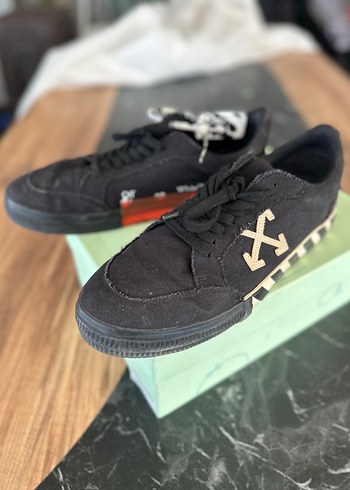 Off-White Siyah Suet Sneaker 46 Numara