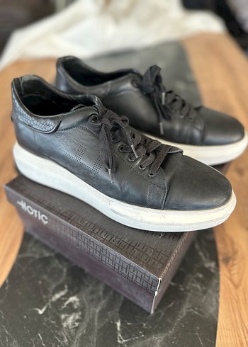 Hotiç Hotic Siyah Deri Sneaker