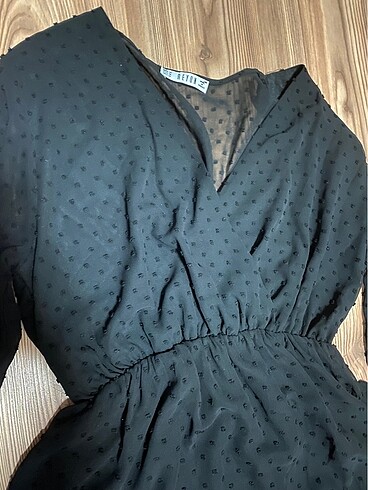 42 Beden siyah Renk Şifon elbise
