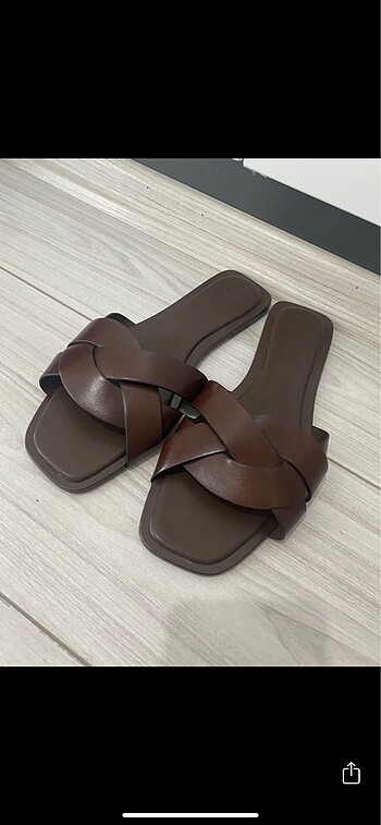 39 Beden H&M örme şeritli sandalet