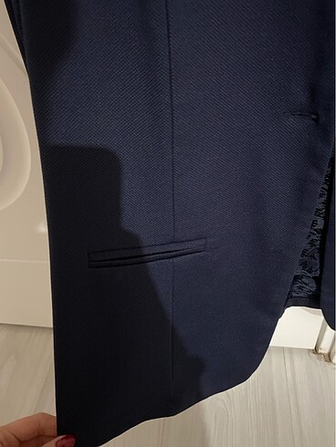 s Beden Lacivert blazer ceket