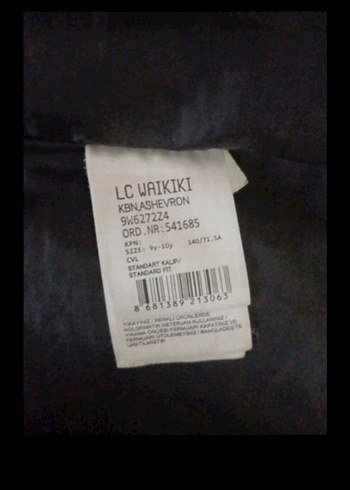 Kız cocuk Siyah Uzun Kollu Kış Montu - Görsel 6