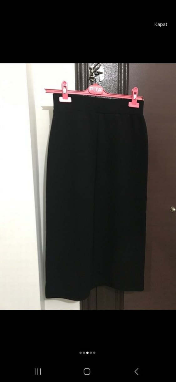 Siyah Uzun Kalem Etek,  Ofis Şıklığı - Görsel 4