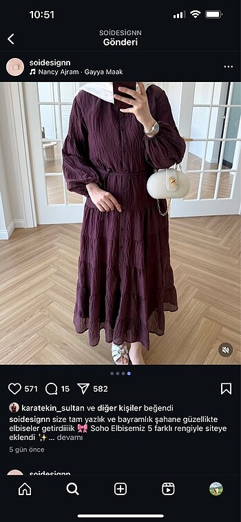 xl Beden bordo Renk Bordo tesettür elbise