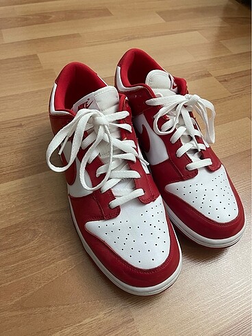 45 Beden kırmızı Renk Nike dunk low