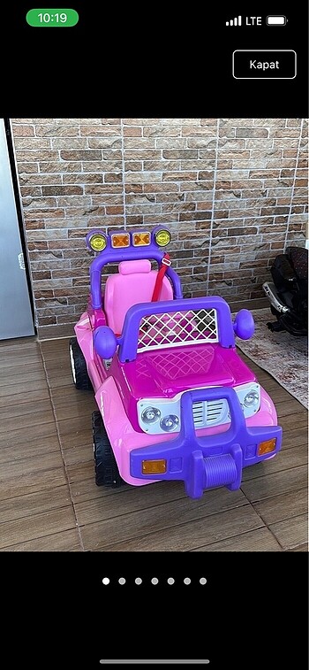  Beden pembe Renk Pilsan Prenses Aküllü Araba