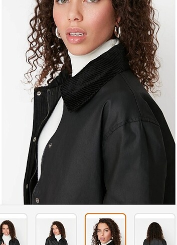xs Beden Oversize siyah parka