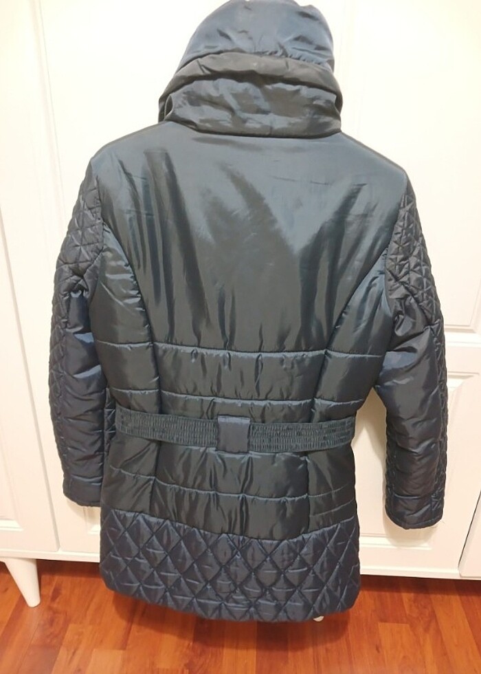 Lacivert şişme mont - Görsel 3