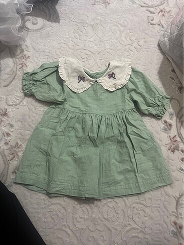 Lcw 12-18 Ay Kız Bebek Keten Elbise