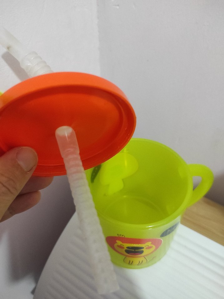 Renkli Aslan Desenli Çocuk Bardağı - Görsel 3