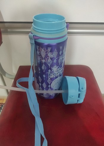 Frozen Temalı Mor Renkli Çocuk Suluk - Görsel 3