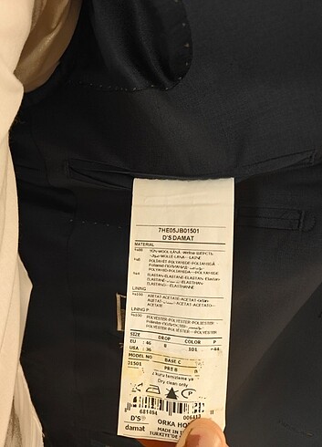 46 Beden lacivert Renk D'S Damat Ceket 