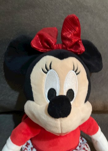 Walt Disney World Kırmızı Fiyonklu Minnie Mouse Peluş Oyuncak