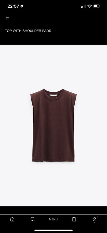 zara vatkalı tshirt