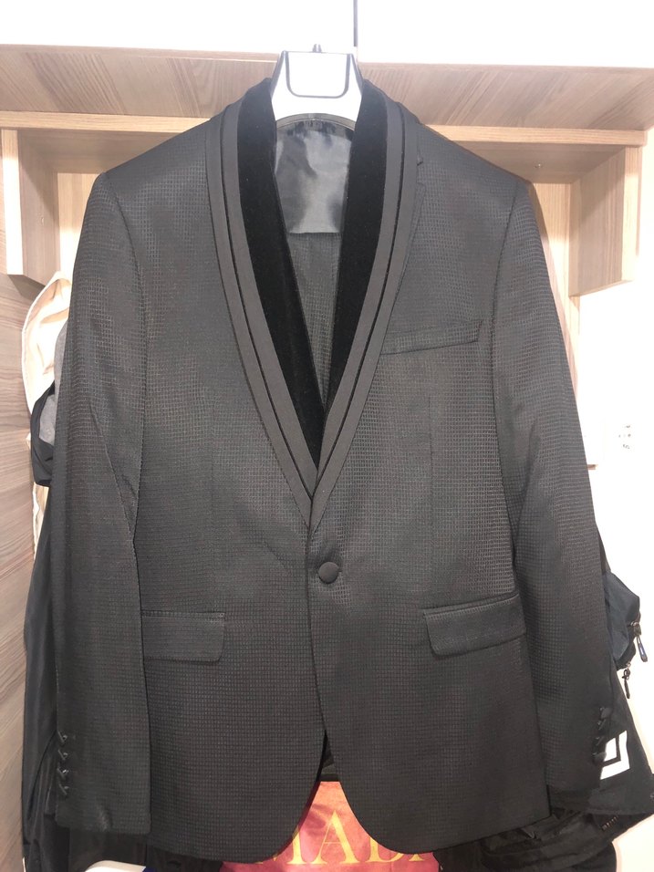 Siyah Klasik Damatlık - Görsel 5