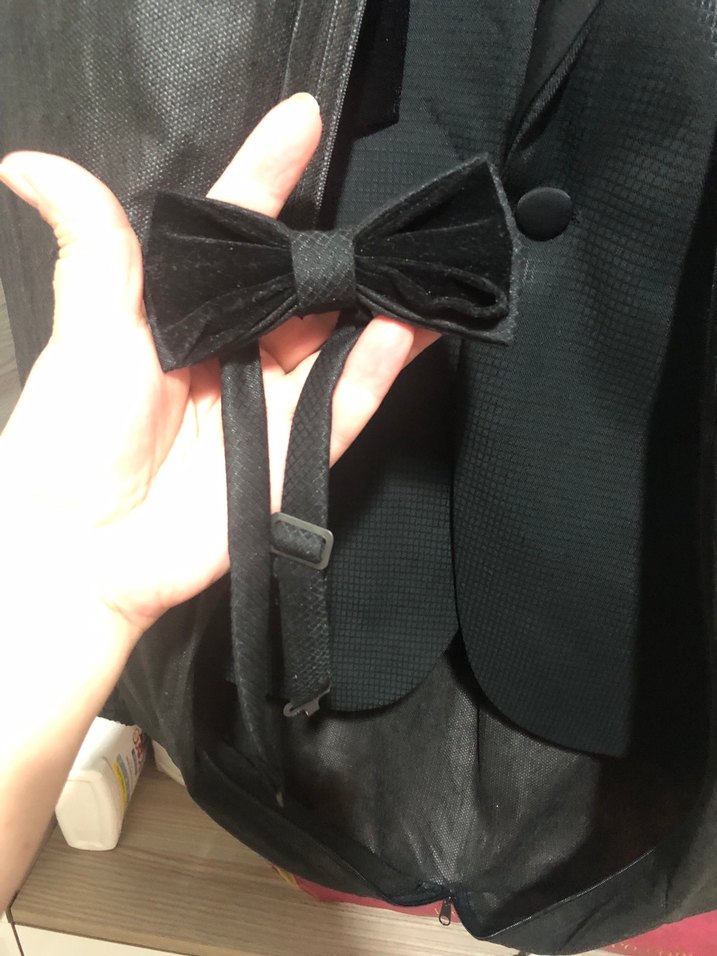 Siyah Klasik Damatlık - Görsel 3