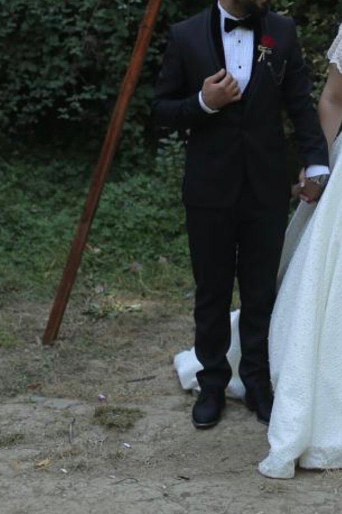 Siyah Klasik Damatlık - Görsel 2