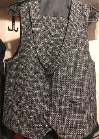 Gri Modern Erkek Takım Elbise - Görsel 4