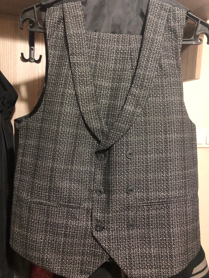 Gri Modern Erkek Takım Elbise - Görsel 4