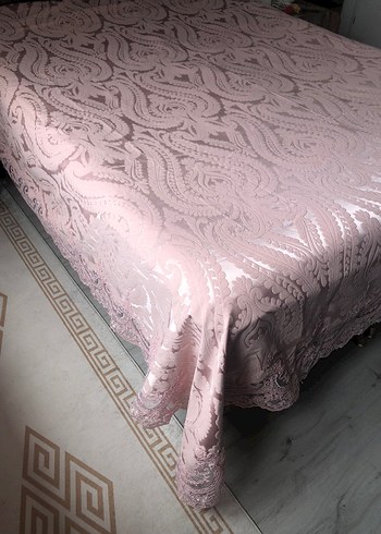 Fransız güpür pike takımı - yatak örtüsü - Görsel 5