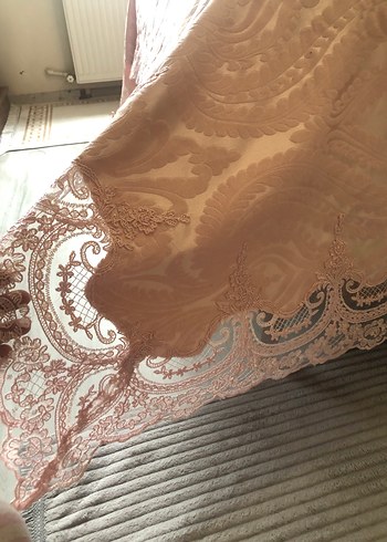 Fransız güpür pike takımı - yatak örtüsü - Görsel 6