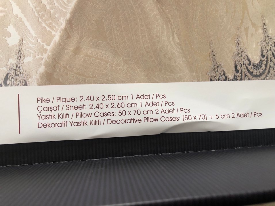 Fransız güpür pike takımı - yatak örtüsü - Görsel 3