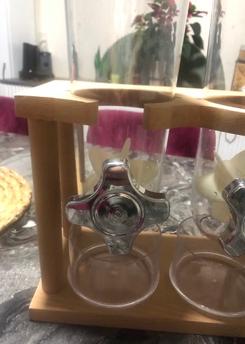 Ahşap Standlı Çift erzak çeşmesi - Görsel 6