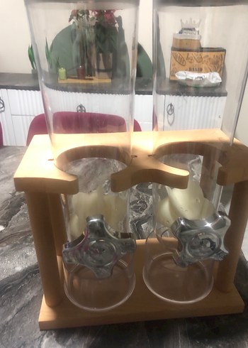 Ahşap Standlı Çift erzak çeşmesi - Görsel 7