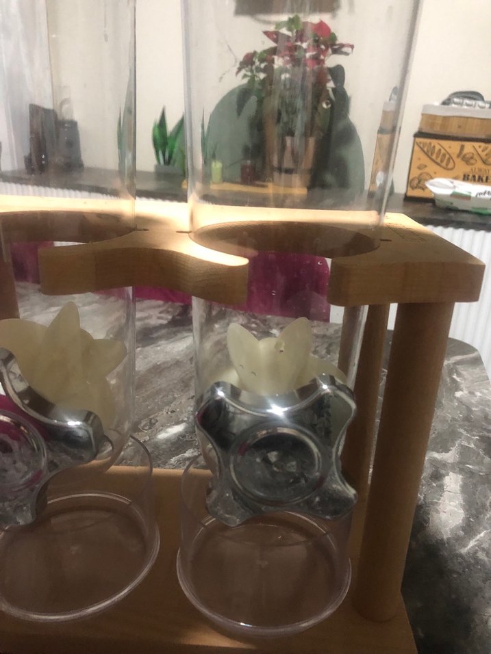 Ahşap Standlı Çift erzak çeşmesi - Görsel 5