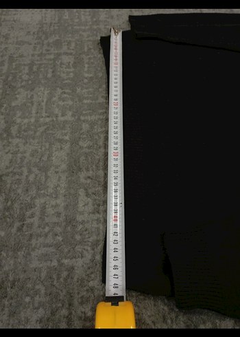 Erkek Siyah Boğazlı Örme Sweatshirt - Görsel 6