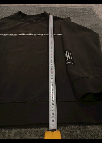 Erkek Bisiklet Yaka Baskılı Sweatshirt - Görsel 5