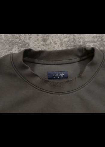 Erkek Bisiklet Yaka Baskılı Sweatshirt - Görsel 8