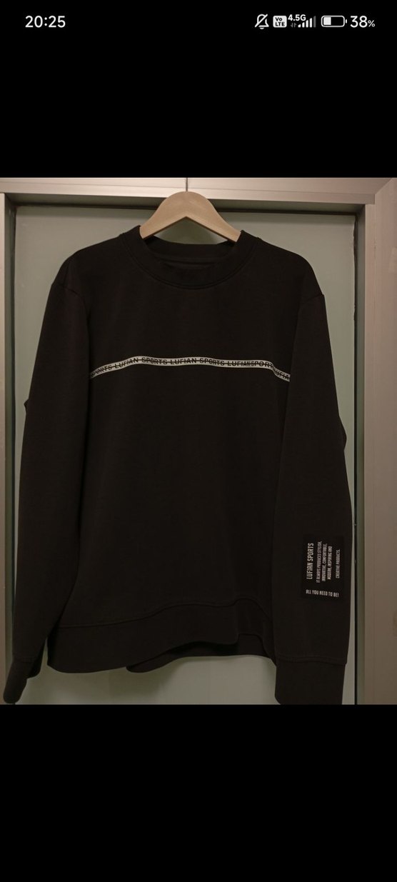 Erkek Bisiklet Yaka Baskılı Sweatshirt - Görsel 2