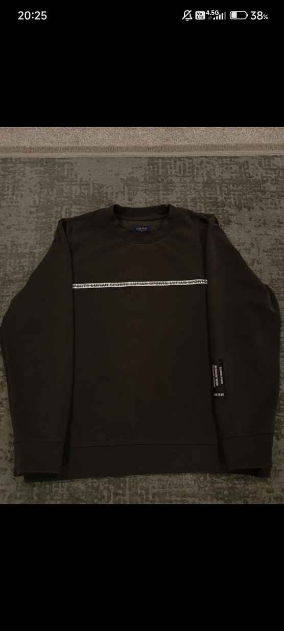 Erkek Bisiklet Yaka Baskılı Sweatshirt - Görsel 4