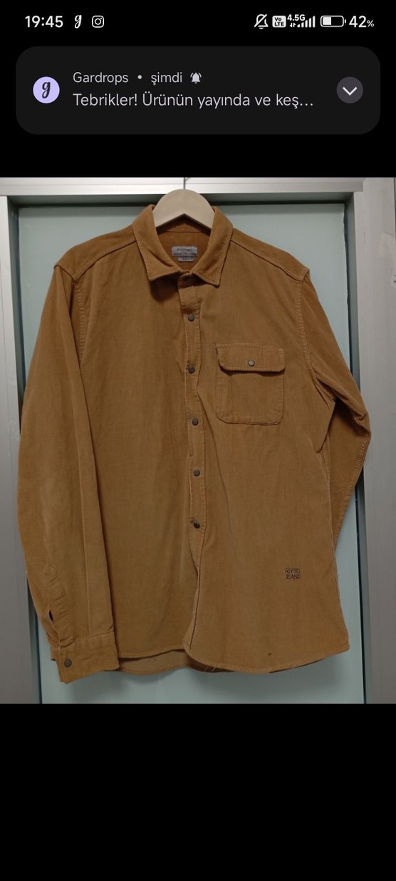 Kahve Erkek Gömlek - Görsel 2