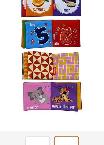 MinikDahilerOyuncak Bebeğimin İlk Kitap Seti Hışırtılı Bez Kitap