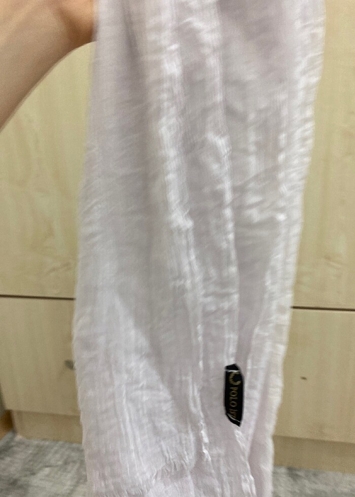 Beyaz bürümcük şal - Görsel 4